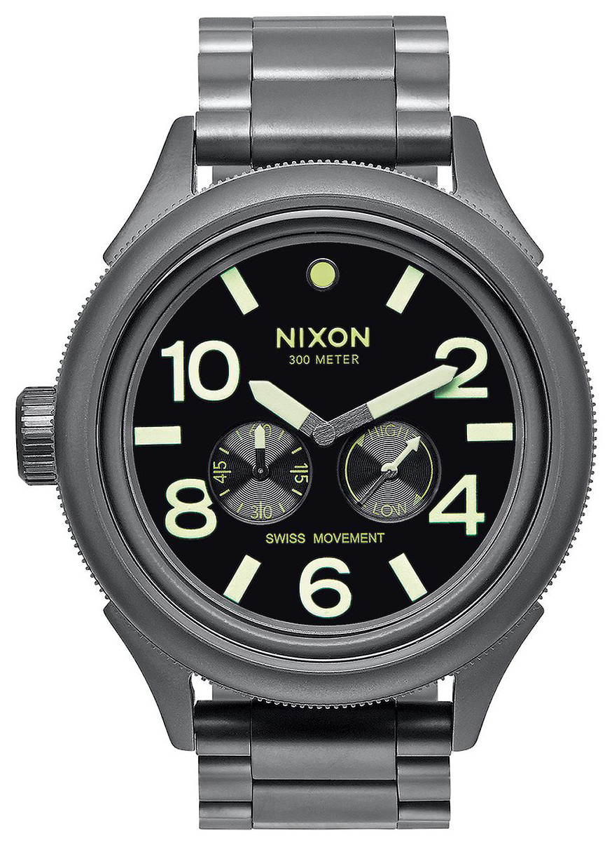 Nixon 99999 Herrklocka A4741418-00 Svart/Stål Ø49 mm - Nixon