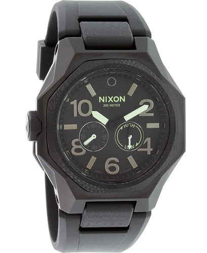 Nixon 99999 Herrklocka A505001-00 Svart/Gummi - Nixon