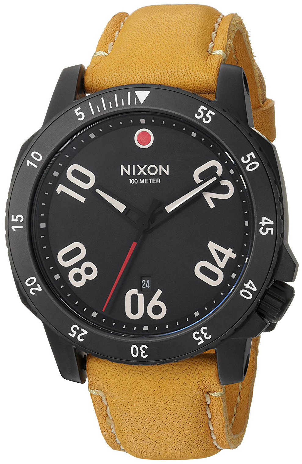 Nixon 99999 Herrklocka A5082448-00 Svart/Läder Ø44 mm - Nixon