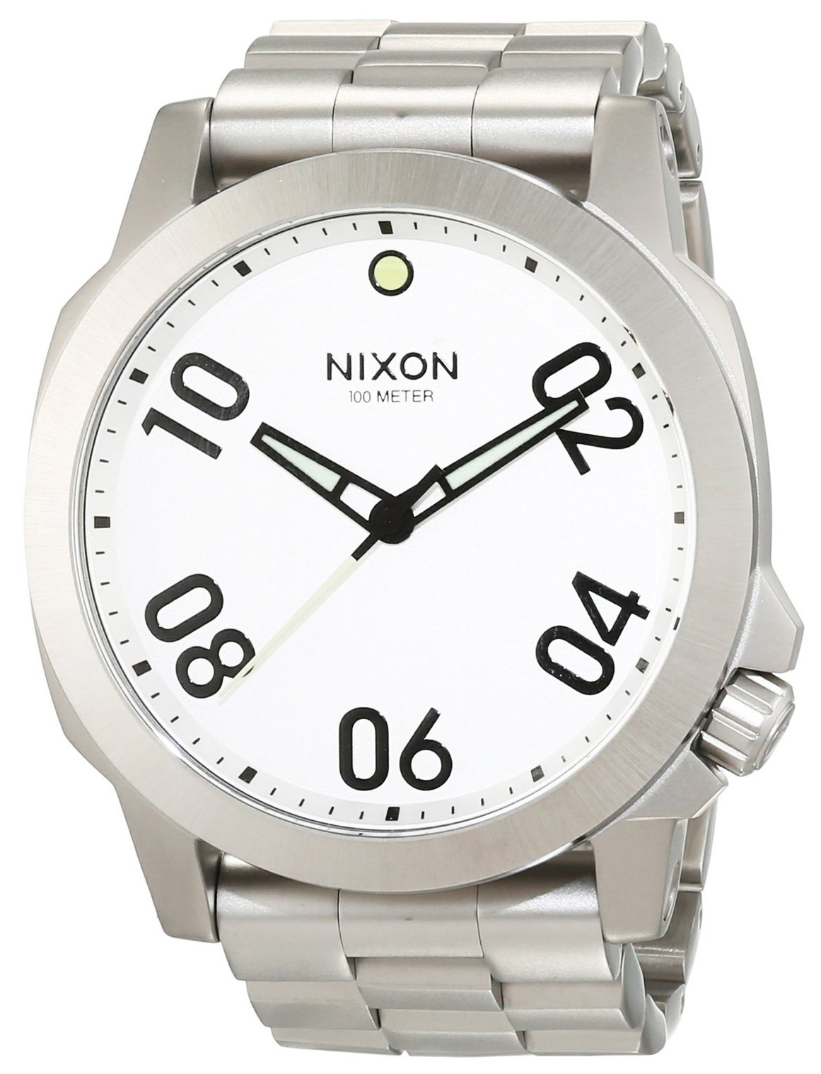 Nixon 99999 Herrklocka A521130-00 Vit/Stål Ø45 mm - Nixon