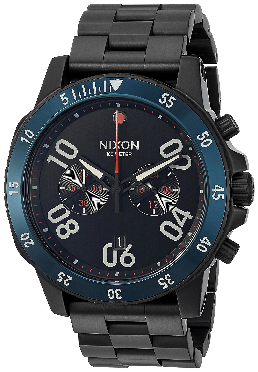 Nixon 99999 Herrklocka A549602-00 Svart/Stål Ø44 mm - Nixon