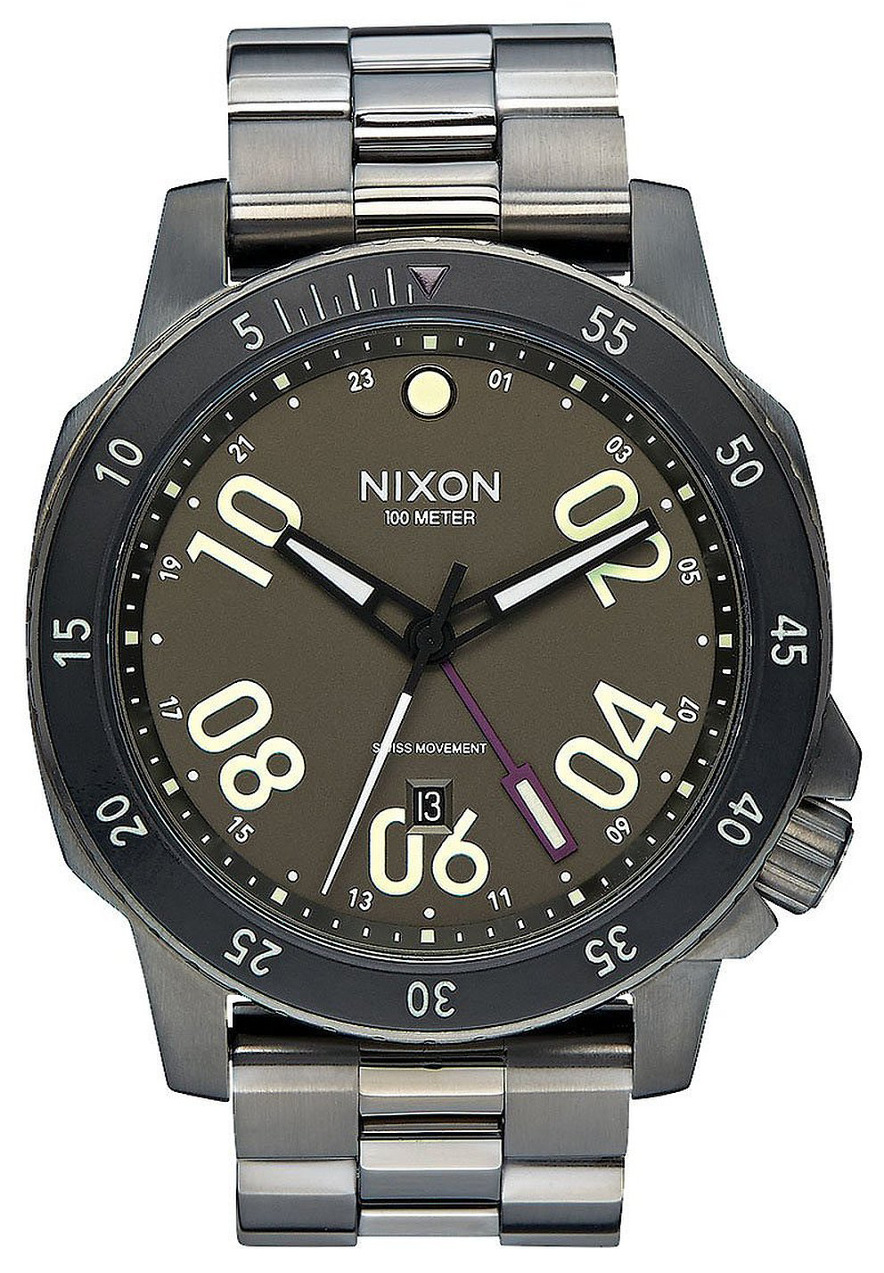 Nixon 99999 Herrklocka A9411418-00 Brun/Stål Ø44 mm - Nixon