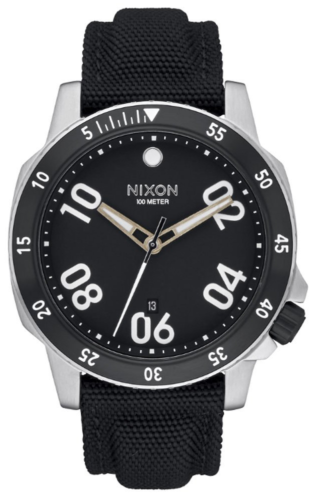 Nixon 99999 Herrklocka A942000-00 Svart/Läder Ø44 mm - Nixon