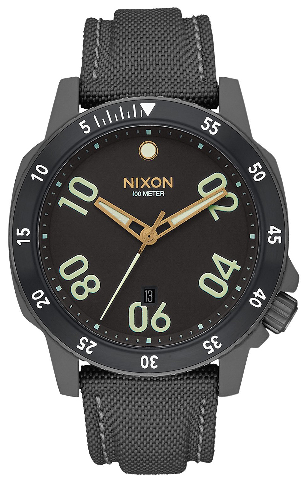 Nixon 99999 Herrklocka A9421418-00 Grå/Läder Ø45 mm - Nixon