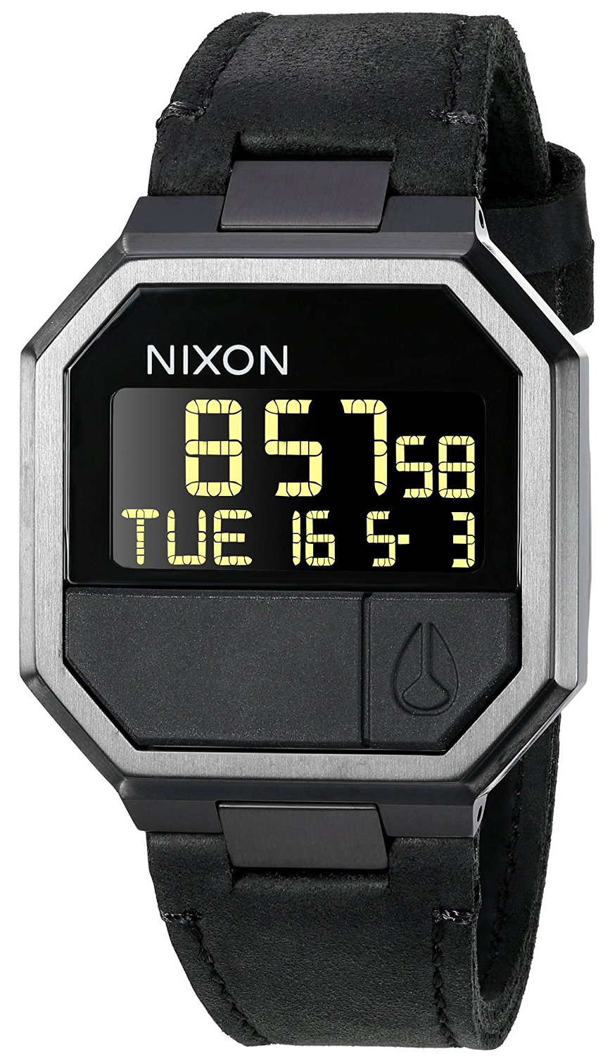 Nixon The Re-Run Herrklocka A944001-00 LCD/Läder