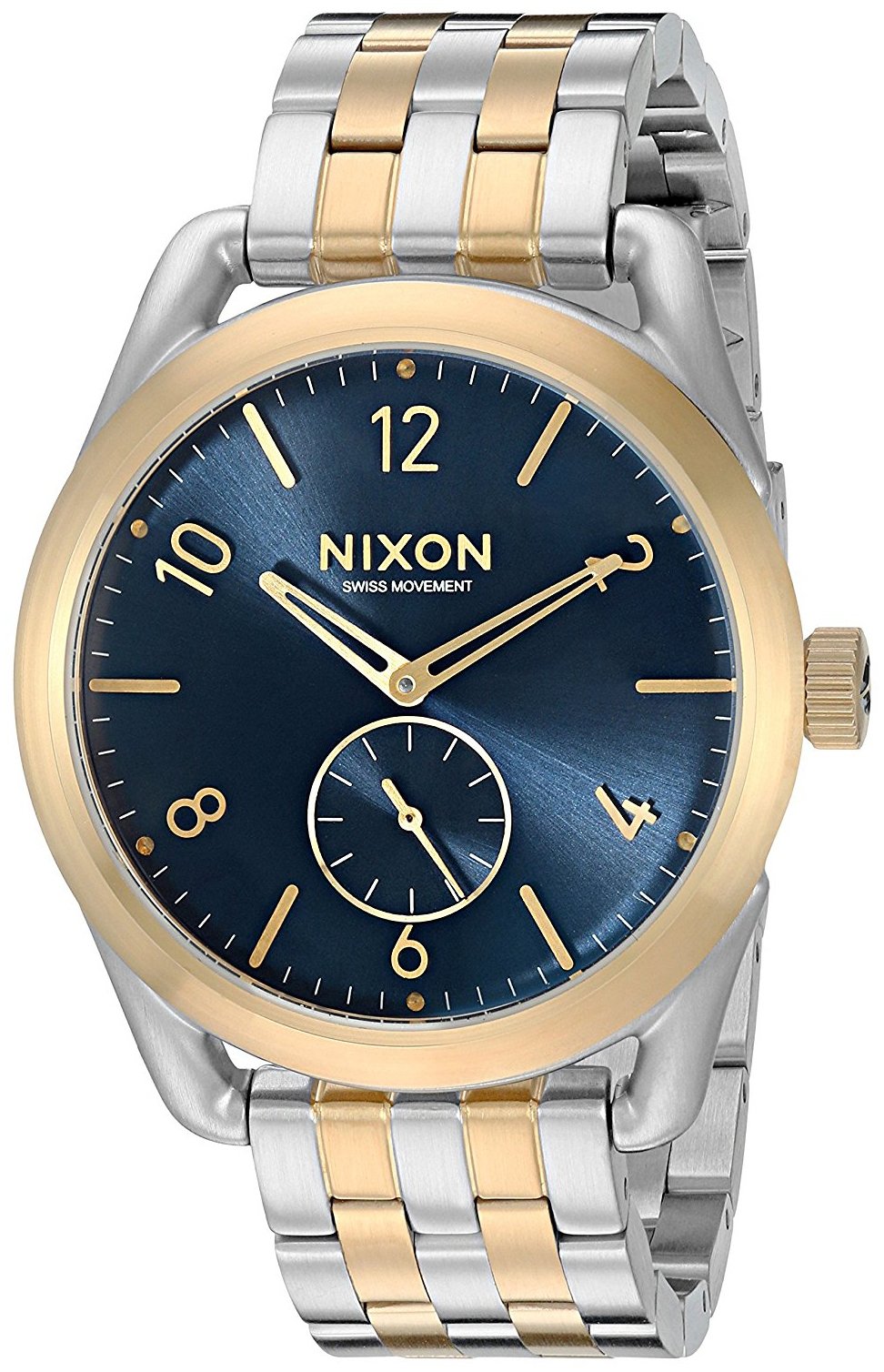 Nixon Herrklocka A9501922-00 Blå/Gulguldtonat stål Ø39 mm - Nixon