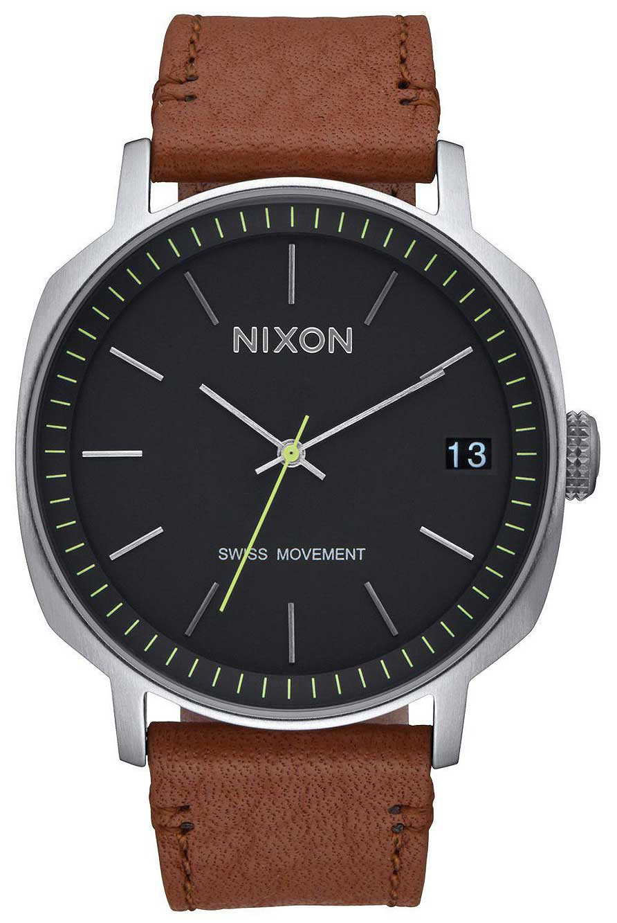 Nixon 99999 Herrklocka A973000-00 Svart/Läder Ø42 mm - Nixon