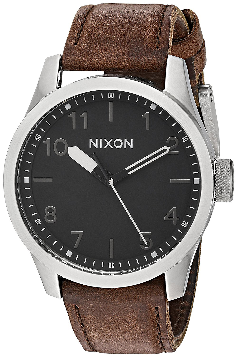 Nixon 99999 Herrklocka A9752455-00 Svart/Läder Ø43 mm - Nixon