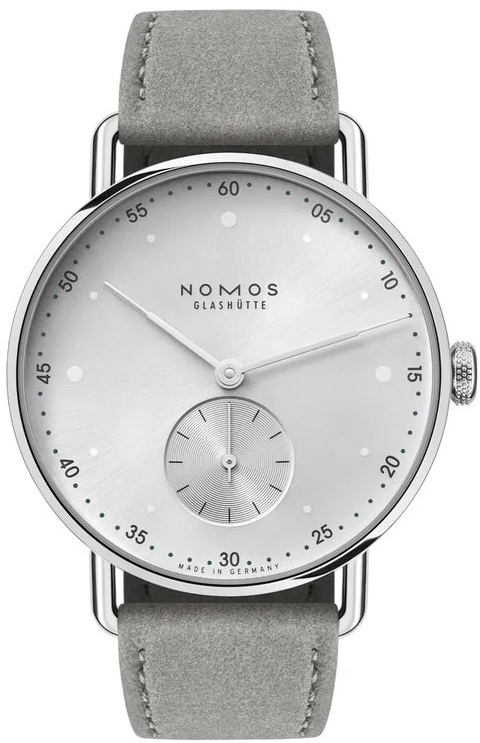 Nomos Glashütte Damklocka N-1122 Metro Silverfärgad/Textil Ø33 mm - Nomos Glashütte