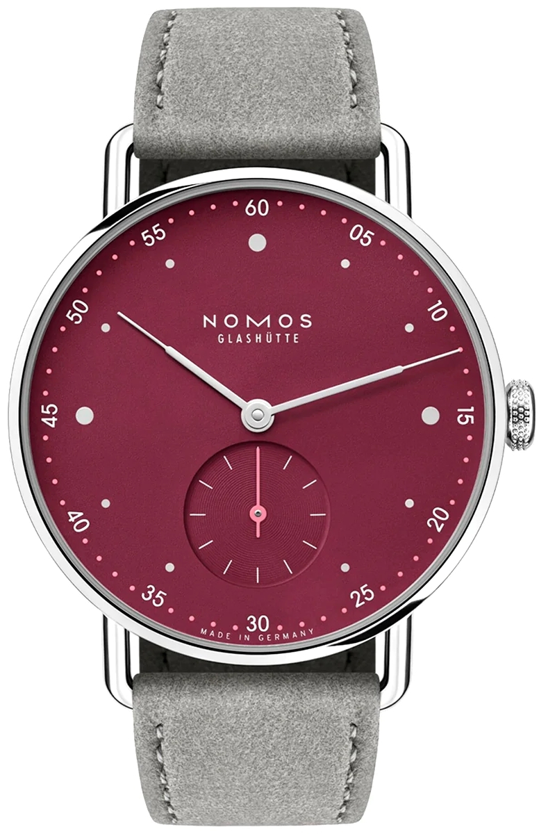 Nomos Glashütte Damklocka N-1123 Metro Röd/Textil Ø33 mm - Nomos Glashütte