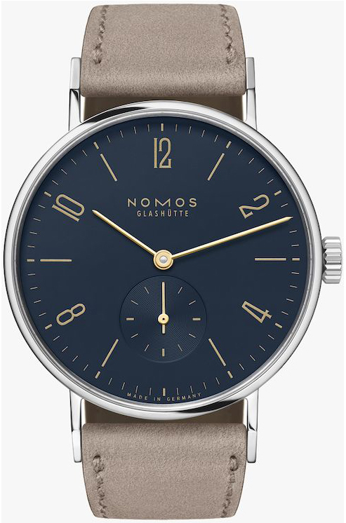 Nomos Glashütte N-132 Tangente Blå/Läder Ø35 mm - Nomos Glashütte