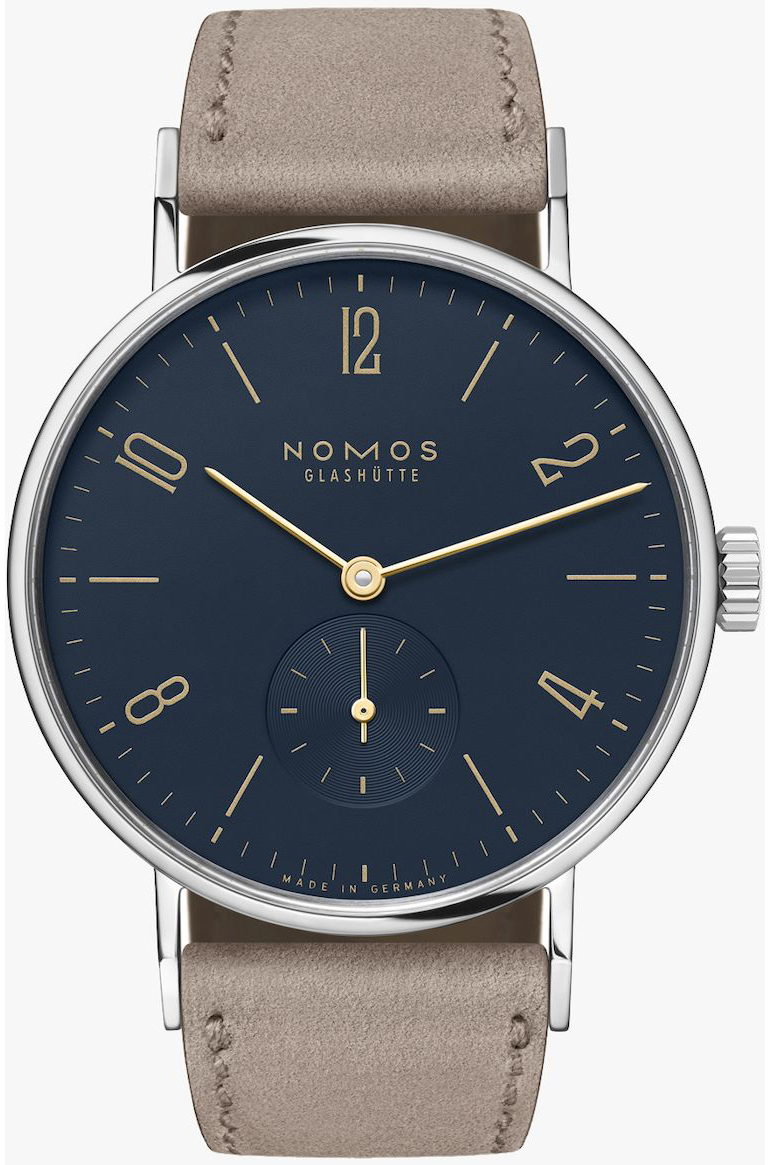 Nomos Glashütte N-133 Tangente Blå/Läder Ø35 mm - Nomos Glashütte