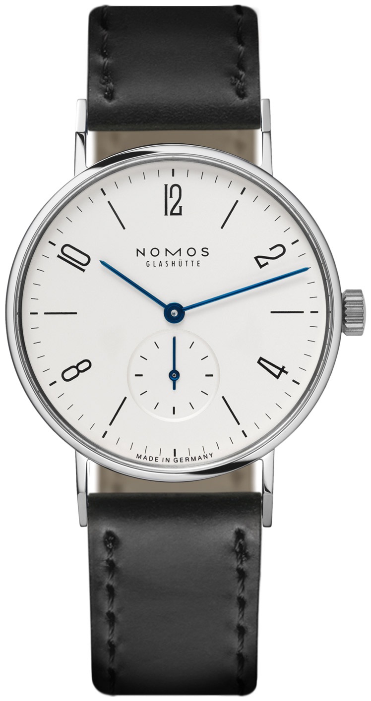Nomos Glashütte N-139 Tangente Vit/Läder Ø35 mm - Nomos Glashütte