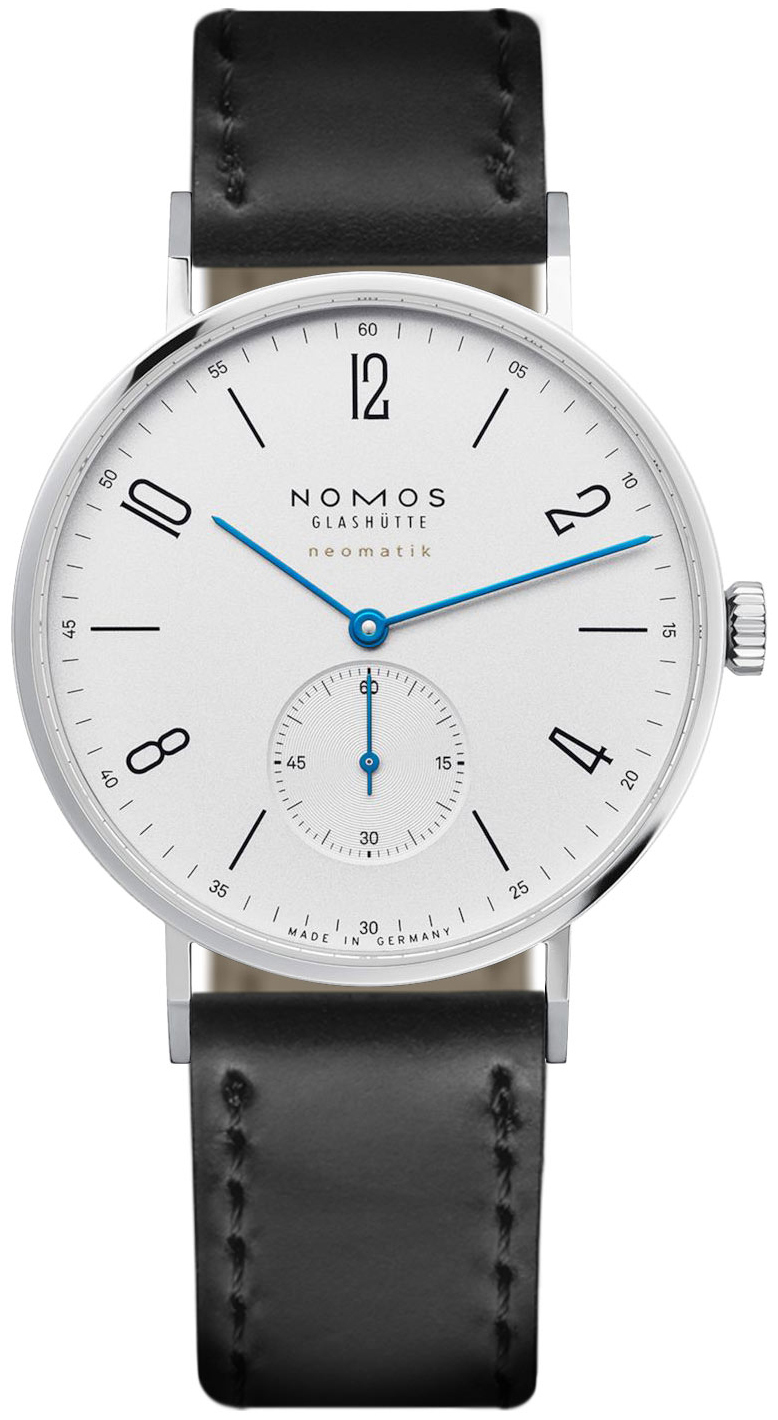 Nomos Glashütte Herrklocka N-140 Tangente Vit/Läder Ø38.5 mm - Nomos Glashütte