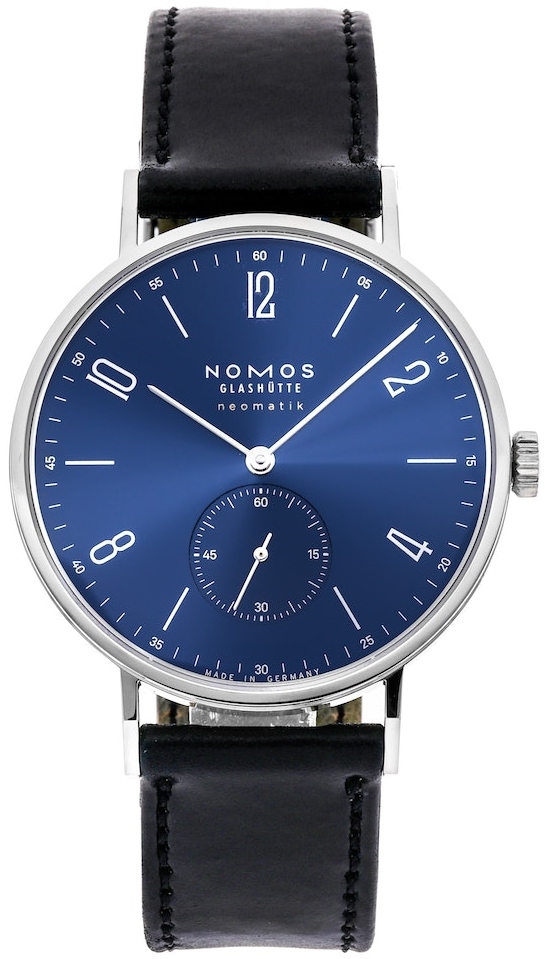 Nomos Glashütte Herrklocka N-145 Tangente Neomatik Blå/Läder - Nomos Glashütte