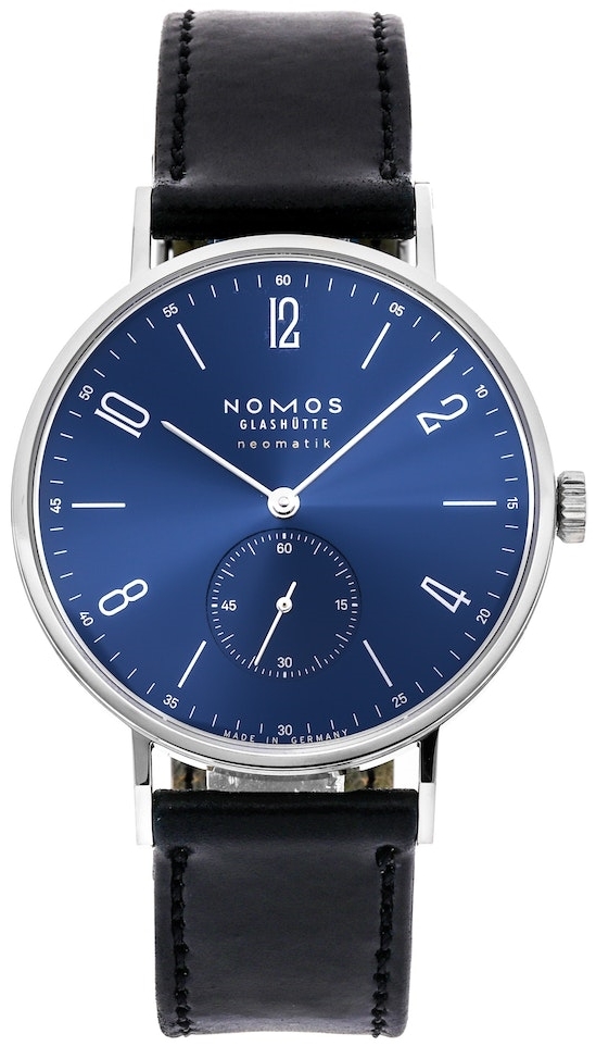 Nomos Glashütte Herrklocka N-146 Tangente Neomatik Blå/Läder - Nomos Glashütte