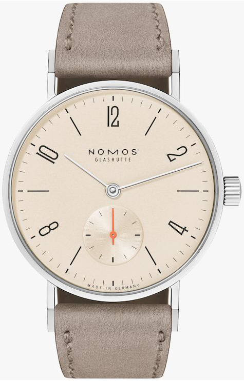Nomos Glashütte Damklocka N-150 Tangente Beige/Läder Ø32.8 mm - Nomos Glashütte