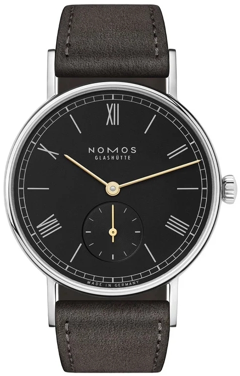 Nomos Glashütte Damklocka N-227 Ludwig Svart/Läder Ø32.8 mm - Nomos Glashütte