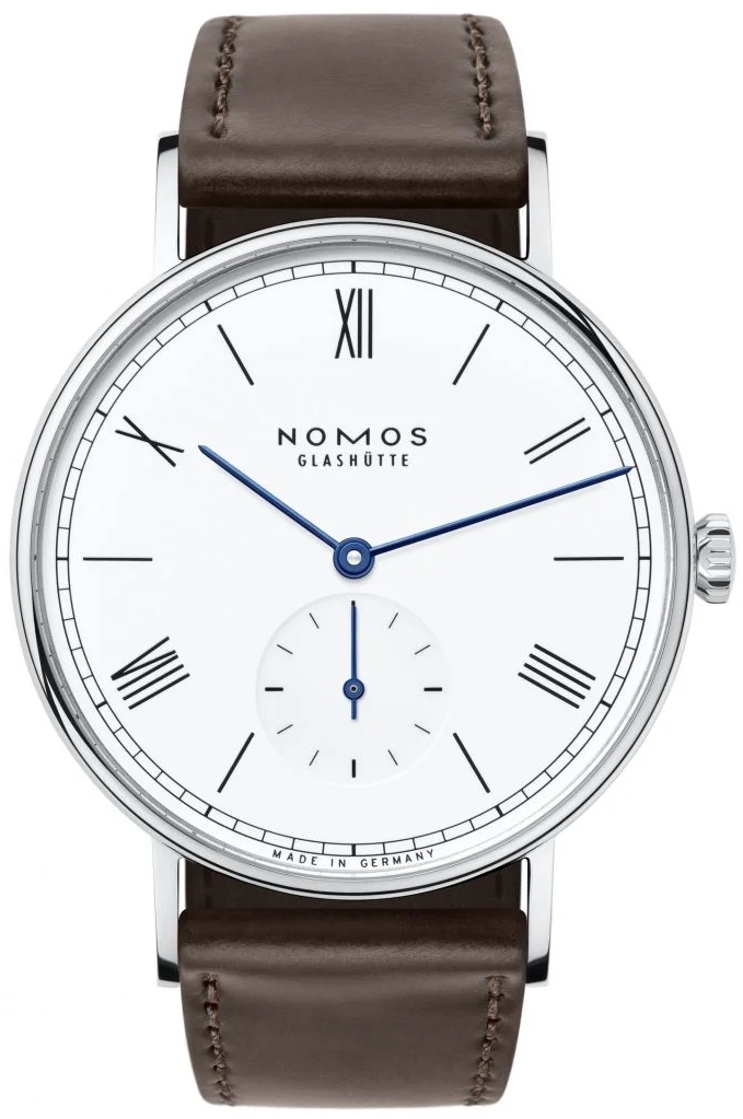 Nomos Glashütte Herrklocka N-237 Ludwig Vit/Läder Ø37.5 mm - Nomos Glashütte