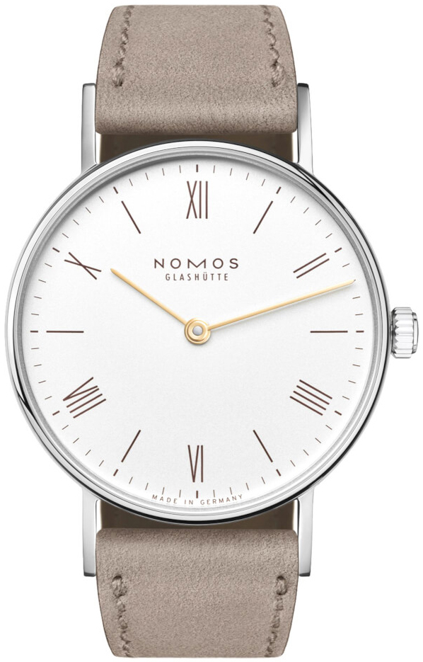 Nomos Glashütte N-240 Ludwig Vit/Läder Ø32.8 mm - Nomos Glashütte
