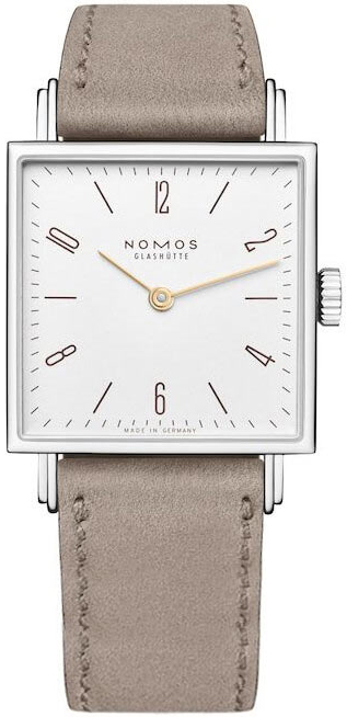 Nomos Glashütte N-405 Tetra Silverfärgad/Läder - Nomos Glashütte