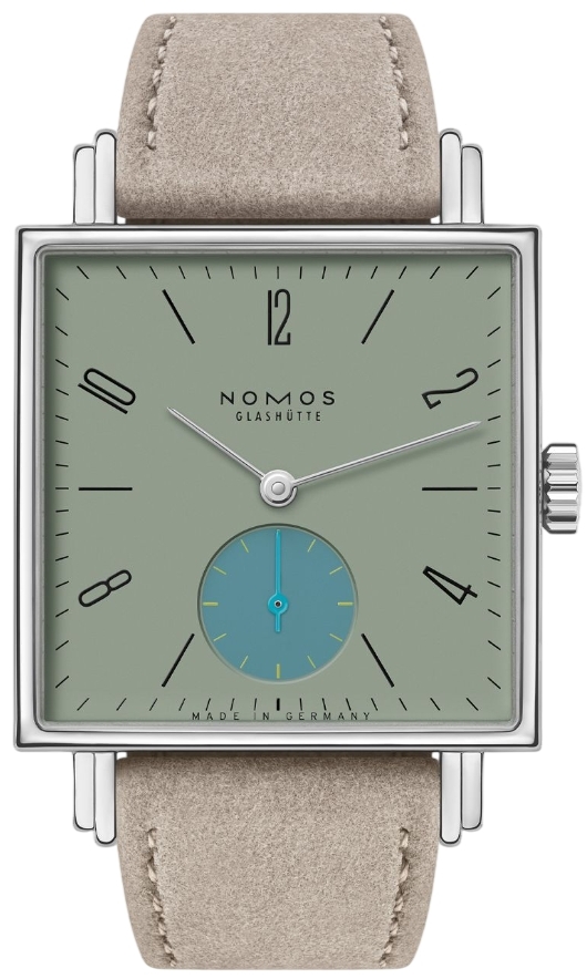 Nomos Glashütte Damklocka N-439.SB Tetra Grön/Läder 29.5x29.5 mm - Nomos Glashütte