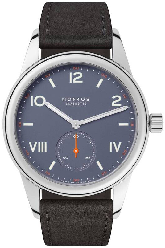 Nomos Glashütte N-713 Club Blå/Läder Ø36 mm - Nomos Glashütte