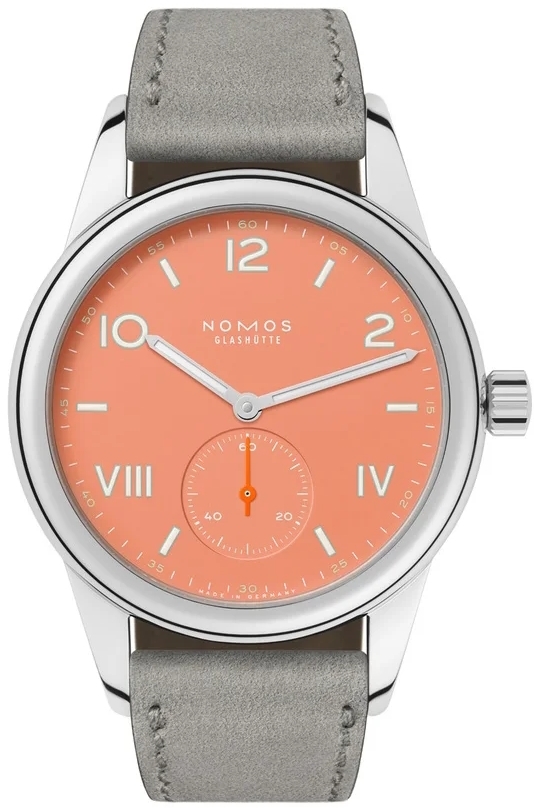 Nomos Glashütte Damklocka N-714 Club Campus Orange/Läder Ø36 mm - Nomos Glashütte