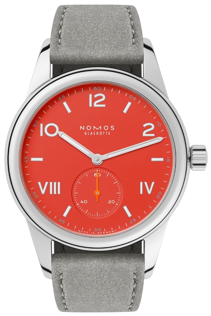 Nomos Glashütte N-716 Club Campus Orange/Läder Ø36 mm - Nomos Glashütte