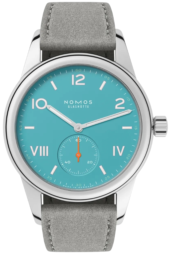 Nomos Glashütte N-717 Club Campus Turkos/Läder Ø36 mm - Nomos Glashütte