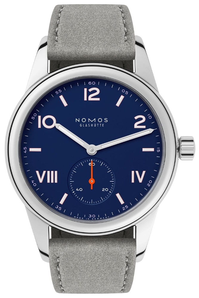 Nomos Glashütte N-719 Club Campus Blå/Läder Ø36 mm - Nomos Glashütte