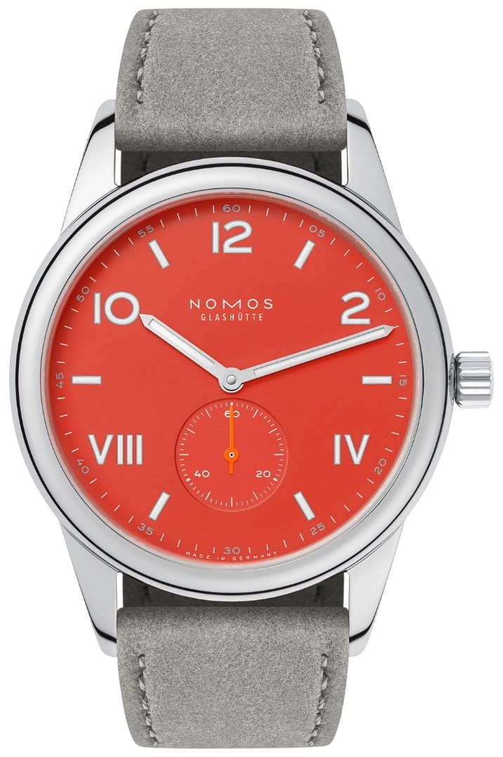 Nomos Glashütte Herrklocka N-723.GB Club Campus Orange/Läder Ø38.5 - Nomos Glashütte