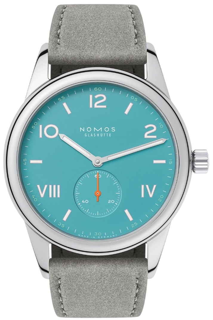 Nomos Glashütte Herrklocka N-724.GB Club Campus Turkos/Läder Ø38.5 - Nomos Glashütte