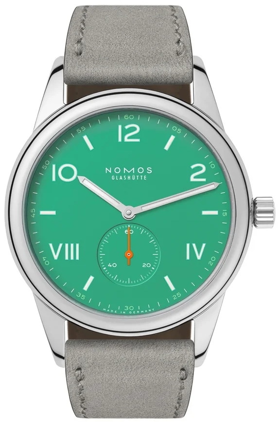 Nomos Glashütte Herrklocka N-726.GB Club Campus Grön/Läder Ø38.5 - Nomos Glashütte