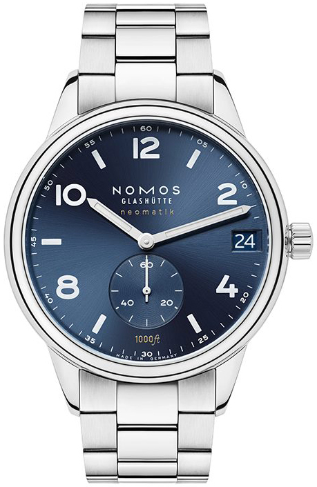 Nomos Glashütte Herrklocka N-782 Club Blå/Stål Ø42 mm - Nomos Glashütte