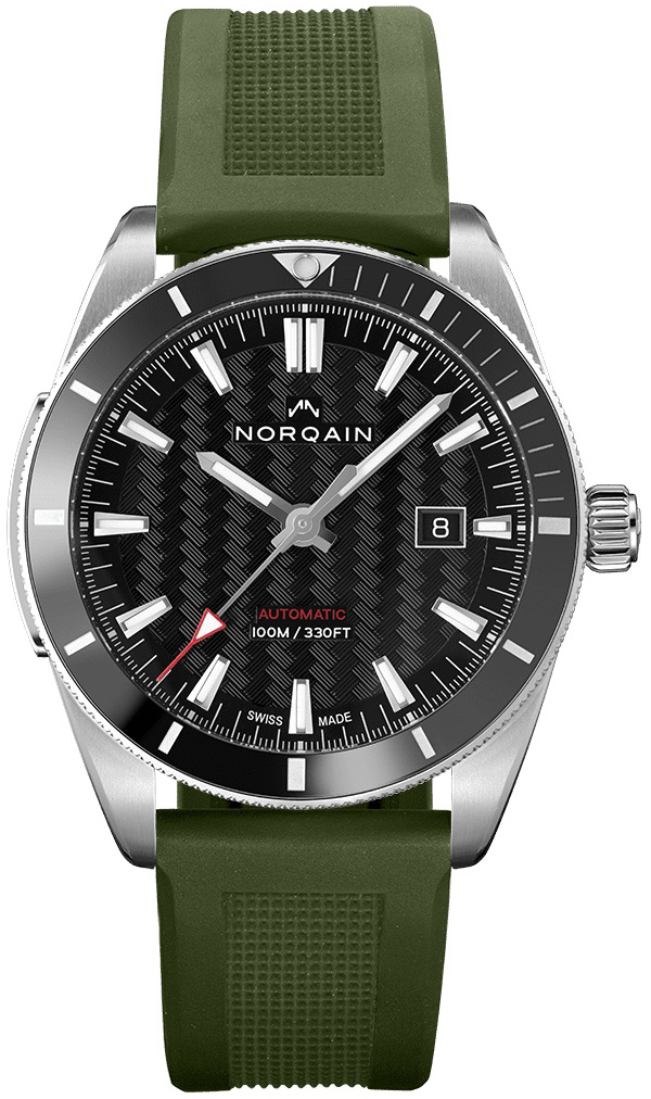 Norqain Herrklocka N1000C01A/B101/10KR.20S Adventure Svart/Gummi Ø42 - Norqain