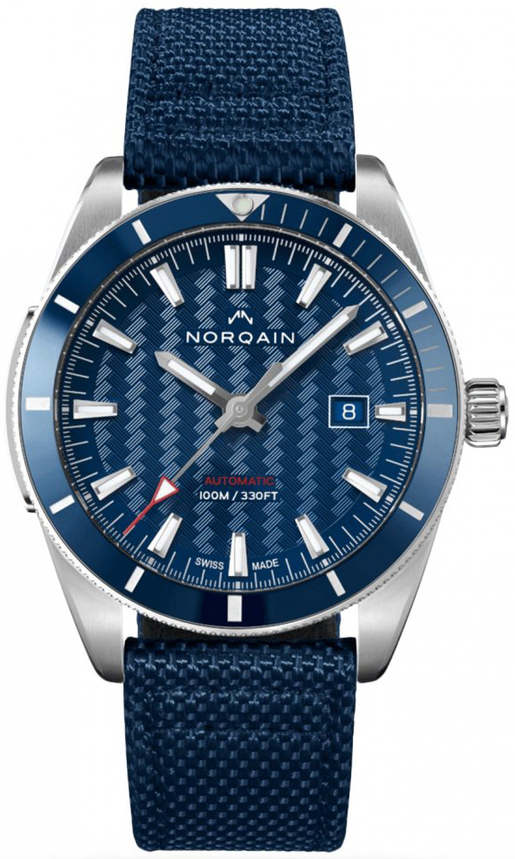 Norqain Herrklocka N1000C02A/A101/10AC.20S Adventure Blå/Läder Ø42 - Norqain