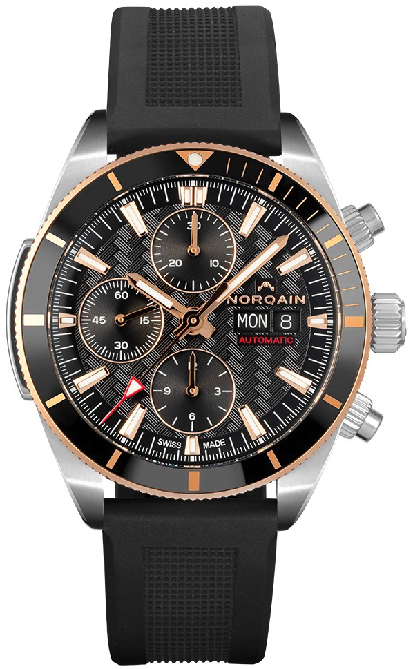 Norqain Herrklocka N1500GA1IC/B153/10BR.20S Adventure Svart/Gummi - Norqain