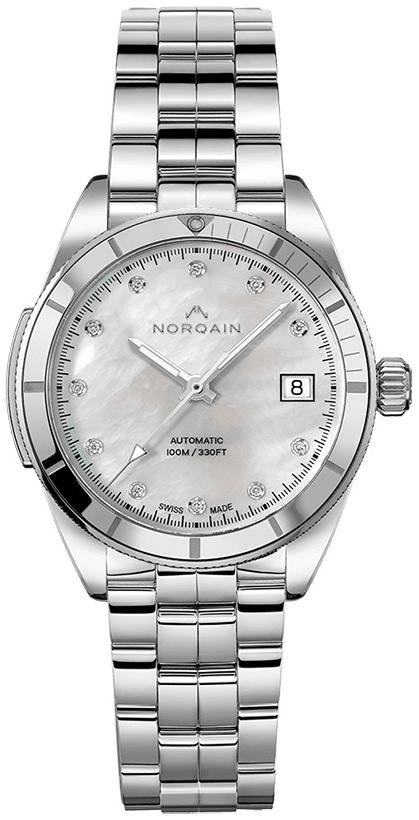 Norqain Damklocka N1800D81A/M18D/182S Adventure Vit/Stål Ø37 mm - Norqain