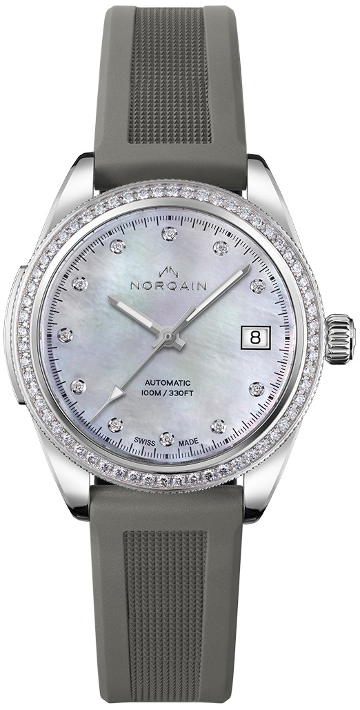 Norqain Damklocka N1800D81A/M18D/18GRE.16S Adventure Vit/Gummi Ø37 mm - Norqain