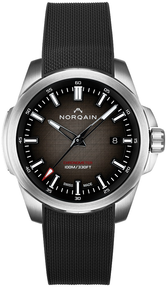 Norqain Herrklocka N3008S03A/NS301/320BR.18S Independence Brun/Gummi - Norqain