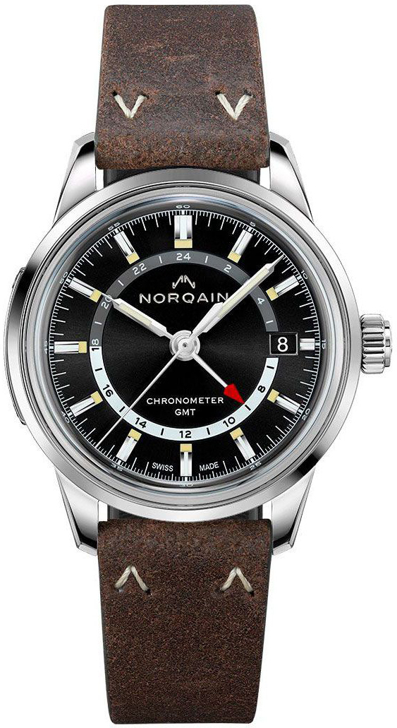 Norqain Herrklocka NN2100SG/B211/20EO.18S Freedom Svart/Läder Ø40 mm - Norqain