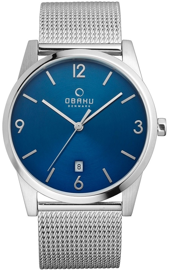Obaku Herrklocka V169GDCLMC Sten Blå/Stål Ø41 mm - Obaku