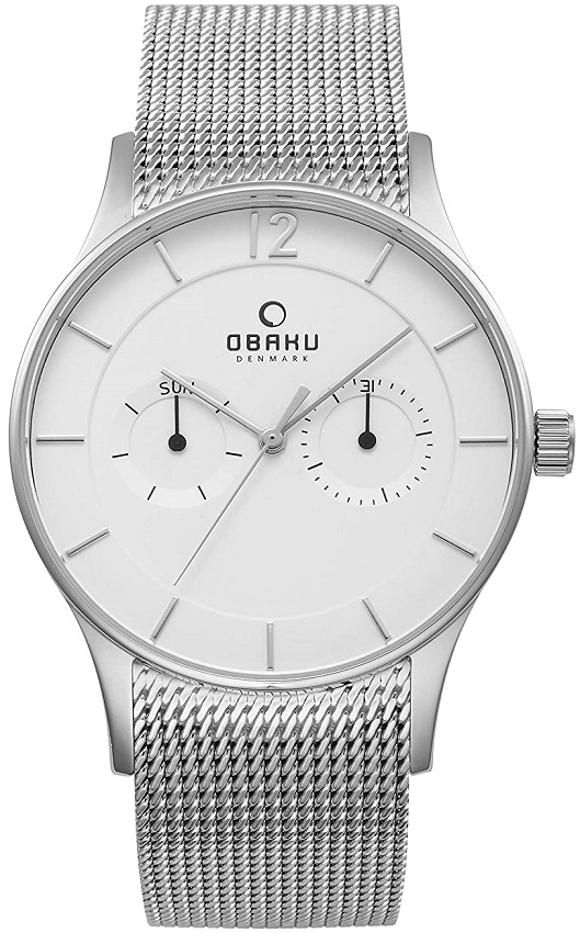 Obaku Herrklocka V175GMCIMC Vild Vit/Stål Ø39 mm - Obaku