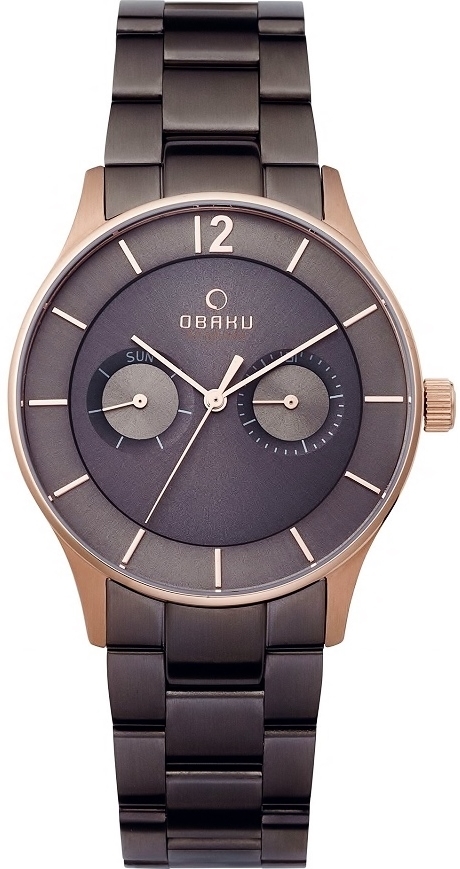 Obaku Herrklocka V192GMVJSJ Luft Brun/Stål Ø39 mm - Obaku