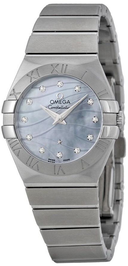 Omega Constellation Quartz 27mm Damklocka 123.10.27.60.57.001 Blå/Stål