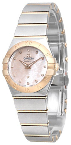 Omega Constellation Quartz 24mm Damklocka 123.20.24.60.57.003 Rosa/18 - Omega