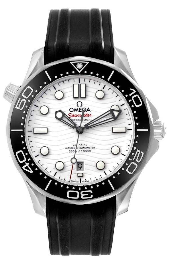 Omega Herrklocka 210.32.42.20.04.001 Seamaster Diver 300M Vit/Gummi - Omega