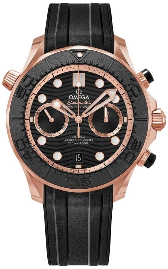 Omega Herrklocka 210.62.44.51.01.001 Seamaster Diver 300M Svart/Gummi - Omega