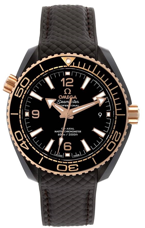 Omega 215.62.40.20.13.001 Seamaster Planet Ocean 600M Brun/Gummi - Omega